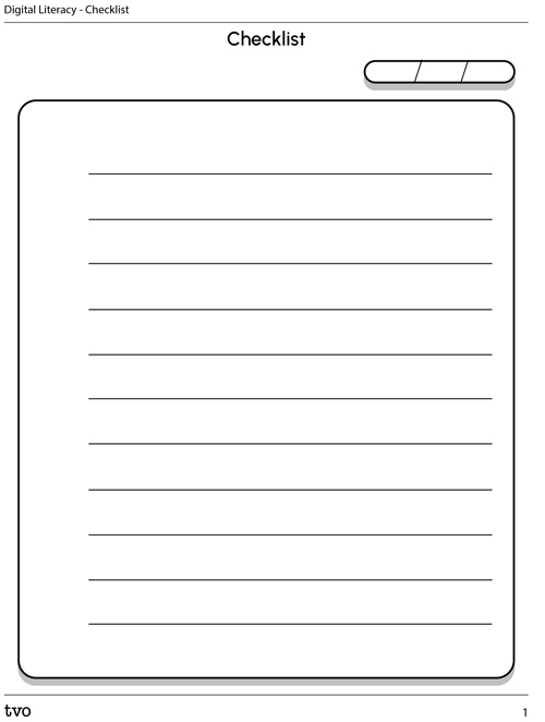 Online Safety Checklist
