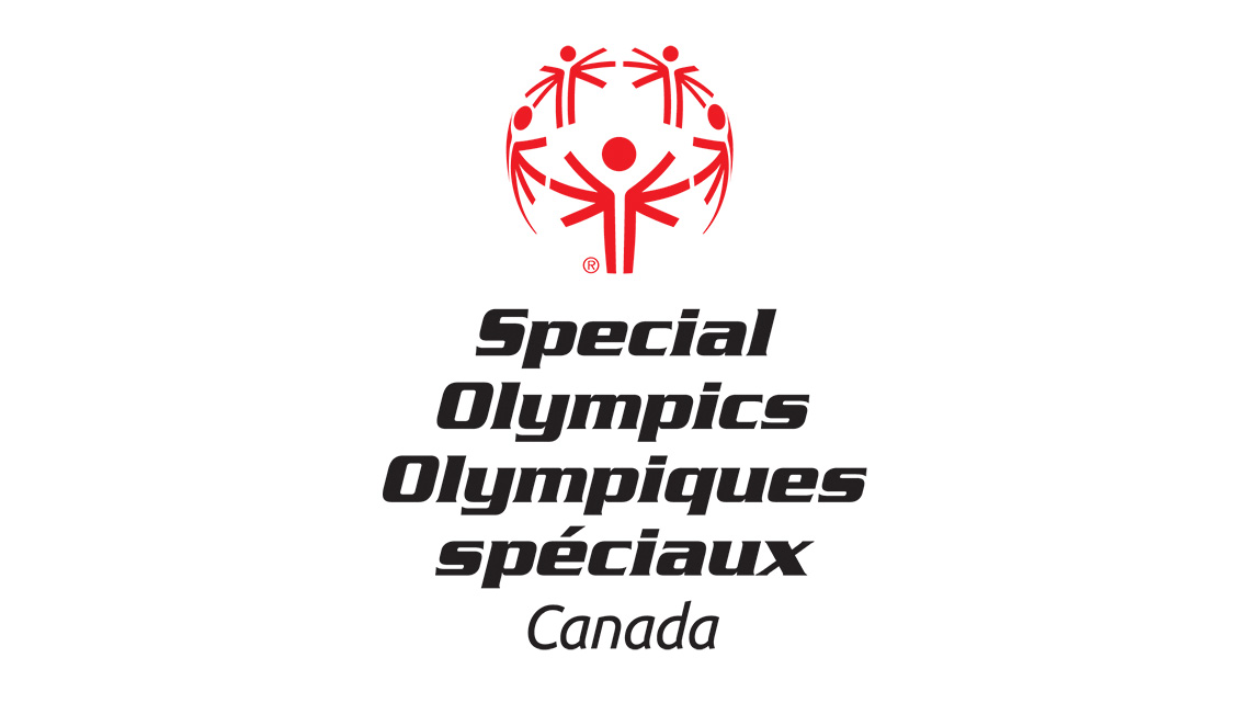Logo for Special Olympics Canada with various characters standing in a circle with their arms outstretched.
