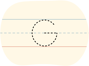 A traced uppercase G letter