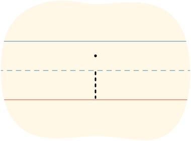 A traced lowercase i letter