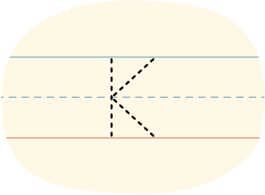 A traced uppercase K letter