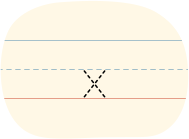 A traced lowercase x letter