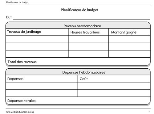 Planificateur de budget